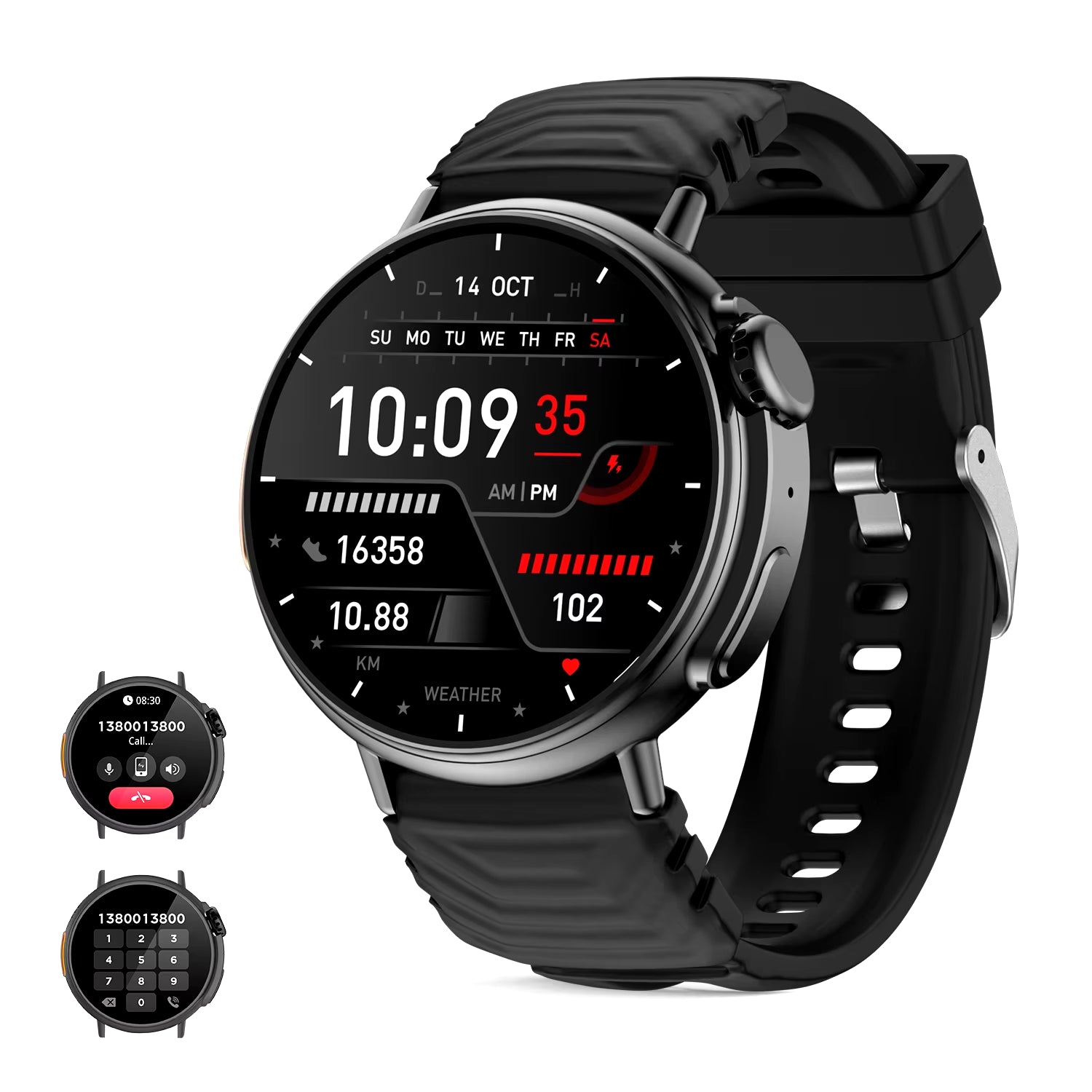 Sport Smart Watch Bluetooth Call Men Sports Fitness Tracker Heart Rate Monitor Music Playback Smartwatch for Android IOS