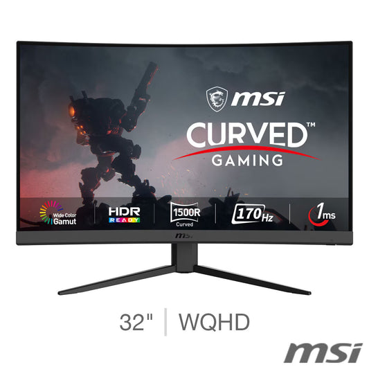 G32CQ4 E2 32 Inch WQHD 165Hz VA Curved Gaming Monitor, 9S6-3DB51T-035