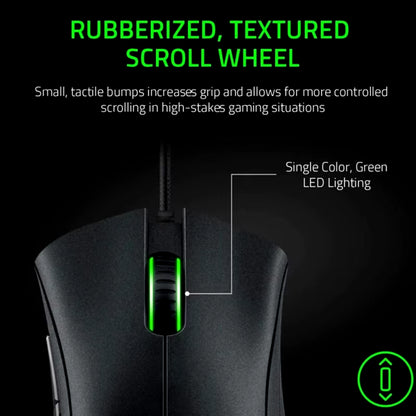 Deathadder Essential Wired Gaming Mouse / Wired Mice 6400DPI 5 Independently Buttons for Laptop PC Gamer