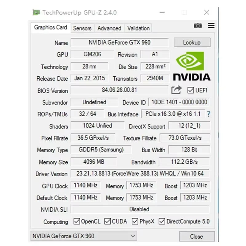 Video Card GTX 960 2GB 4GB 128Bit GDDR5 NVIDIA Placa De Video Graphics Cards Placa Grafica GTX960 Display Card