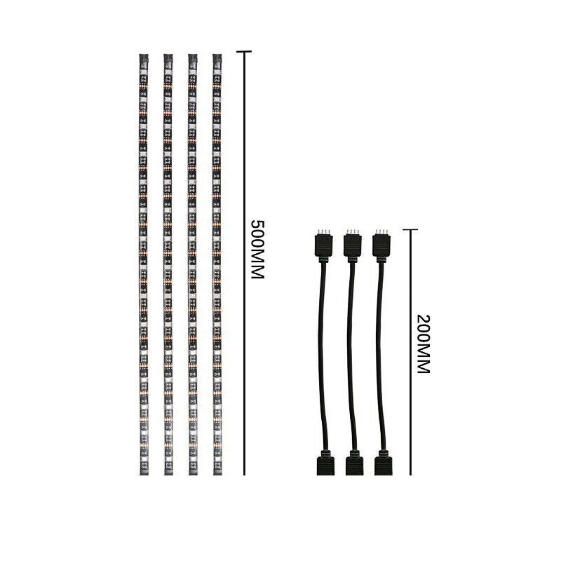 TV Backlight LED Strip Lights USB RGB 5050 Lighting Strips + Remote Control UK