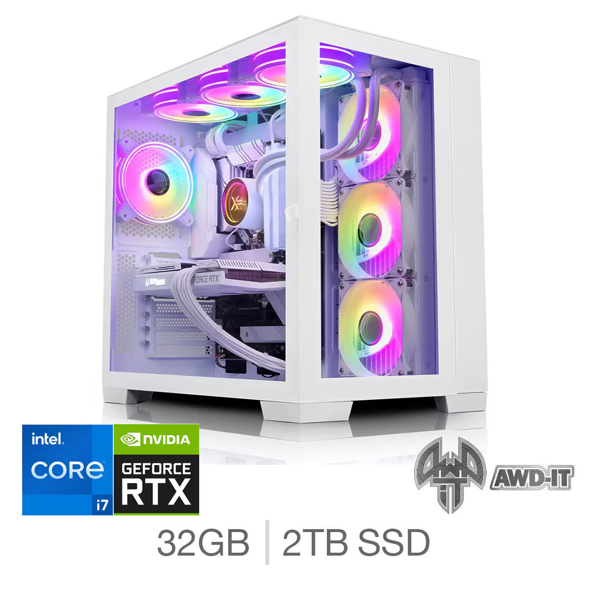 Candidus 7S, Intel Core I7, 32GB RAM, 2TB SSD, NVIDIA Geforce RTX 4070 Super, Gaming Desktop PC